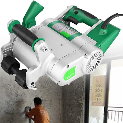 1100W Wall Chaser,Wall Line Slot Machine,Adjustable Groove Depth,Concrete Cutter & Notcher Floor Wall Groove Cutting Machine Grooving Construction Tool Set