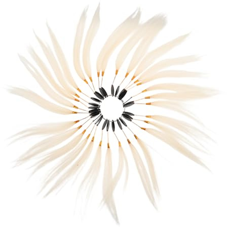 NULYLU Échantillons de Cheveux Humains Naturels Ensemble Pratique et Polyvalent pour Tests de Coloration Mèches Blanches pour Entraînement Coiffure Salon