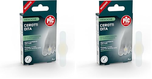 Pic Solution cerotti per vesciche piccoli per dita confezione da 12 pezzi formato 18 x 61 mm