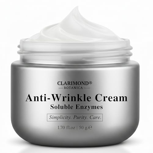 Anti-Wrinkle Face Cream – Hydrating, Brightening, Firming Fine Line Reduction, Skin Tightening, Plumping Moisturizer Skincare w/Pro-Xylane, Collagen, Peptides & Soluble Enzymes 50g Radiance Renewal