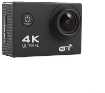 Zoegneer Caméra d'action 4K Ultra HD étanche 30 m avec écran LCD de 5,1 cm, objectif grand angle de 140 degrés, enregistrement vidéo 30 fps, compact et léger, construction ABS pour sports de plein air