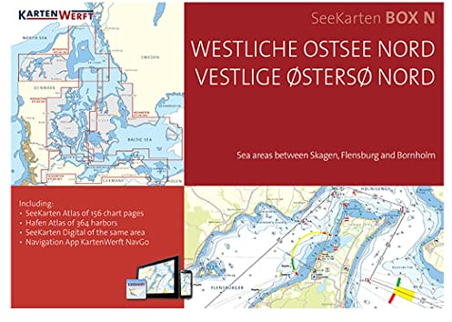 SeeKarten Box N | Westliche Ostsee Nord: Gewässer zwischen Skagen, Flensburg und Bornholm