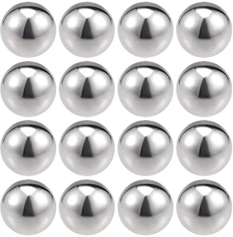 sourcing map 16Stk. 304 Edelstahl hohl Kappe Kugel Ball 25mm Durchmesser | für Geländer Treppe Spindel Pfosten