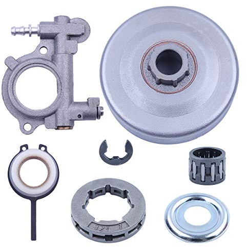 Adefol .325-7T 19mm Ölpumpe kettenrad kupplung Trommelfelgensatz für Stihl 026 MS260 Serie Teile ersetzen Schneckengetriebe