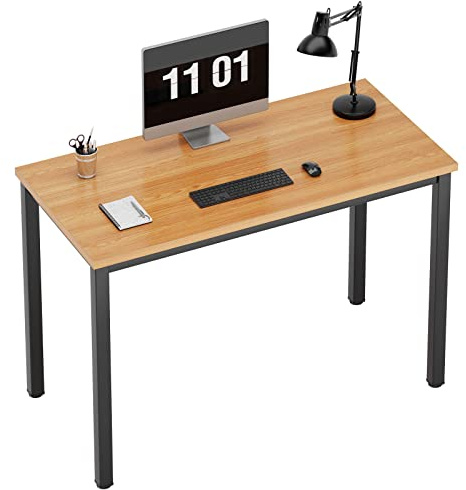 SogesPower Bureau d’Ordinateur, Bureau pour Bureau, Bureau d’Ordinateur Portable PC, Poste de Travail, 100 x 60 x 75 cm, Noyer Noir