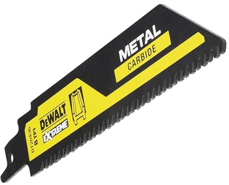 DEWALT DT20436-QZ Hoja para Saw Sable 152mm Metal 8TPI for DIYers & Professionals, Ideal for Cutting and Finishing Jobs, 152mm
