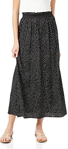 ONLY Damen Onlvenedig AOP Life Long Skirt WVN Noos Rock, Black 2, M EU