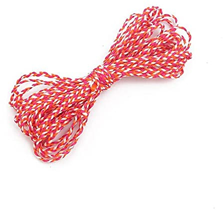 5 m mehrfarbige Polyester-Baumwoll-Geflochtene Schnur für DIY-Halsketten, Haarschmuck, Schmuckherstellung, Breite 2 mm - 07