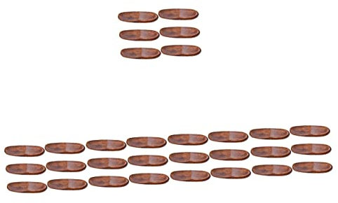 Alipis Gadget De Cuisine 30 Pièces Porte-cuillère à En Bois Massif Repose-cuillère à Support à En Bois Repose- Repose-cuillère Rustique Tableau Se Soucier Décoration De Cuisine