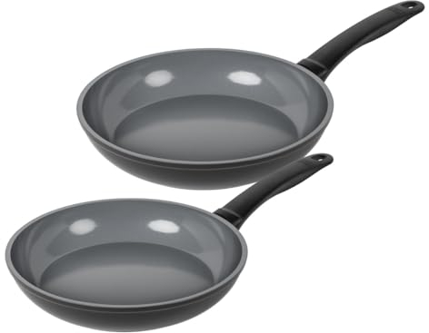 KUHN RIKON EASY CERAMIC Set sartenes Ø 24 cm y Ø 28 cm, de aluminio 100% reciclado