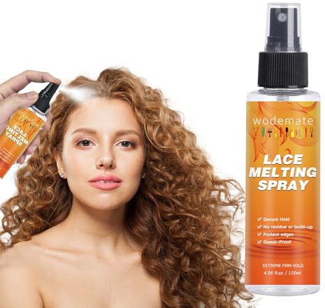 Waterproof Wig Glue Melting Spray for Lace Front Wigs - Latex-Free, Oil-Proof Hair Extension Gel