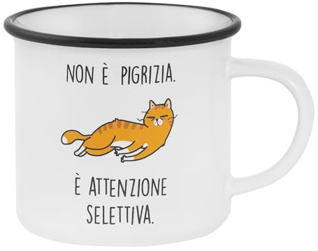 OPS - Tazza Gatto, Tazza Personalizzata con Stampa e Frase, Idea Regalo Originale per Natale, Compleanno o Altre Occasioni, Confezione Regalo Inclusa, Capacità 325 ml, 12,5 x 8,2 x 9,7 cm