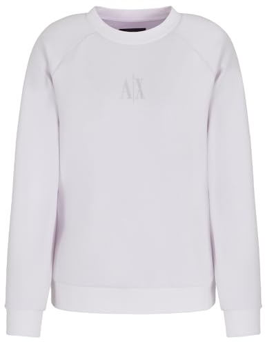Armani Exchange Icon Project, Shiny Logo, Crewneck Maglia di Tuta Donna