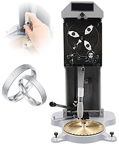 WOTZOV Ring Engraver Inside Ring Engraving Machine Stamper with Double Sided Dial 1.5mm-2.0mm Standard Letter Block Jewelry Ring Engraving Machine for Rings Inner Engraving