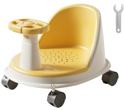 Siège de bain enfant Siège de douche antidérapant à ventouse | Chaise de bain pour avec roues Pour à domicile, en , bain au sol, garçons, filles, nouveaux parents et