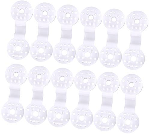 TOYANDONA Lot de 50 Clips en Plastique pour Toile D'ombrage Jardin, Pinces Robustes Blanches pour Fixation De Filets Pare-Soleil, Usage Extérieur Serrage Et Protection Insectes