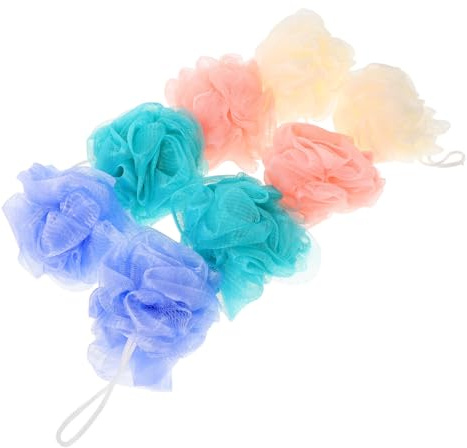 Beaupretty 8stücke Duschschwamm Mit Netzgewebe Peeling- Waschhandtuch Für Körperreinigung Aufhängeseil Geeignet Für Empfindliche Haut Effizientes Aufschäumen Mit Wenig Seife