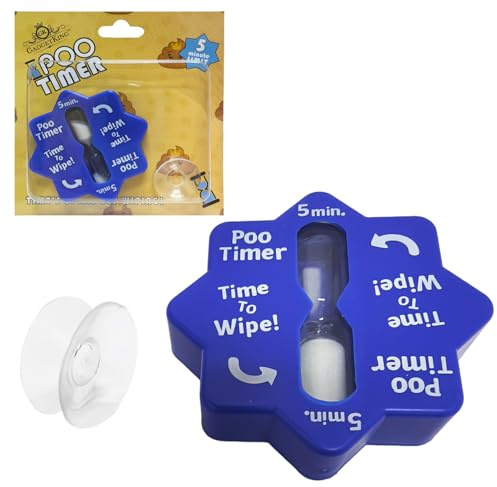 Poo Timer Gift for Dad Husband Birthday Novelty Adult Stocking Filler Him Prank Boyfriend Christmas Retirement Present Rude Funny Idea Secret Santa Fathers Day Office Toilet