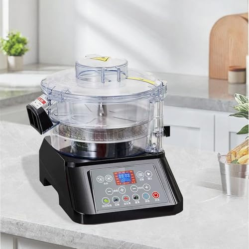 Lissontine Automatic Grape Peeler Machine | Efficiency Fruit Peeler for Grapes, Tomatoes, Blueberries | Large Capacity 500g, Commercial Fruit Peeler with Adjustable Settings & Lcd Display Black