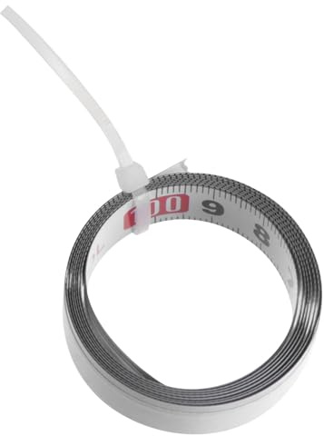 Veemoon 1m Self-adhesive Steel Miter Scale Tape Measure Metric Ruler for Woodworking with Reverse Left-to-right Measurement Suitable for Router and Saw Tables