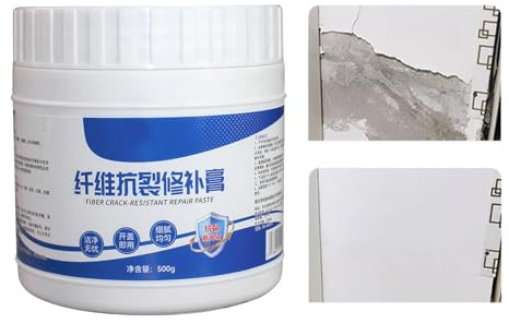 Stucco Riparazione Pareti | Composto fibrorinforzato impermeabile con spatola | Stucco per pareti e cartongesso,Per Casa Calcestruzzo Esterno Soffitto