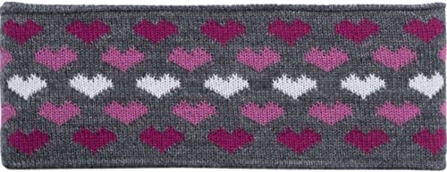 Eisglut Barn hjärta barnpannband, grå Mel, S 55–56 cm