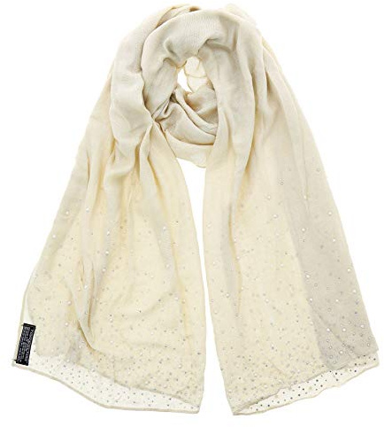 FASHIONGEN - Baumwollschal mit Perlen und Strass für frauen ALOISE