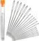Large-Eye Needles Steel Yarn Knitting Needles Sewing Needles Darning Needle, 18 Pieces (Pointed)