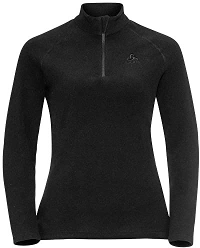 Odlo Fleecepullover Damen Rigi I Midlayer mit Halbreißverschluss I Langarm Wandershirt