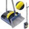 MASTERTOP Broom and Dustpan Set, Long Handled Dustpan and Brush Sets, Sweeping Brush Indoor Broom with Upright Dust Pan Combo