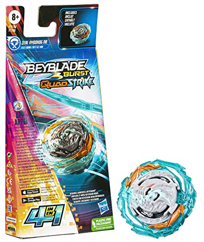 Hasbro Beyblade Burst QuadStrike, Einzelpack Zeal Nyddhog N8, Spielzeug für Kinder ab 8 Jahren