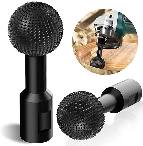 Kugelfräser Holz Schnitzen, 14mm Wood Shaper Kugel, Kugelmeißel Feilenschleifköpfe, Holzfräser für Bohrmaschine, 40 mm Durchmesser, Holzfräser Holzfräse Geeignet für 115/125 mm Winkelschleife