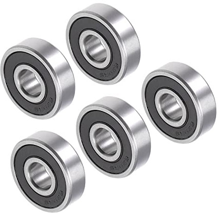 CoCud Tief Rille Kugel Lager 629-2RS Modell 9mm x 26mm Durchmesser 8mm Dicke Chromstahl Doppel Seals Lager - (Anwendungen: für Maschine und Ausrüstung) 5Stk