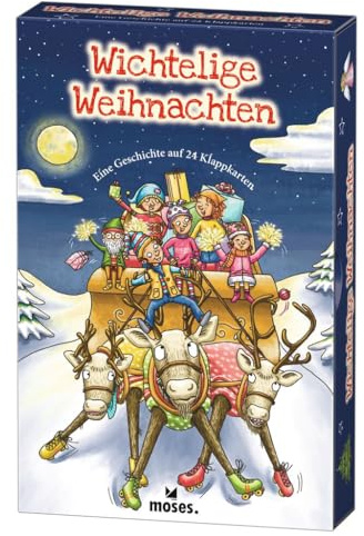 moses. Wichtelige Weihnachten | Eine Geschichte auf 24 Klappkarten | Kartenset für den Advent und die Weihnachtszeit | Für Kinder ab 5 Jahren
