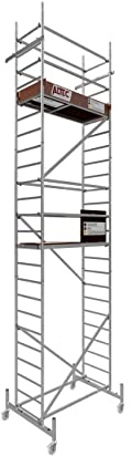ALTEC Rollfix 1.0 700 | 7m AH | Rollen (Ø125mm) | Standardtraverse | Made in Germany | TÜV | belastbar 200kg/m² | Alu | Norm - DIN EN 1004-1 | Baugerüst | Fahrgerüst