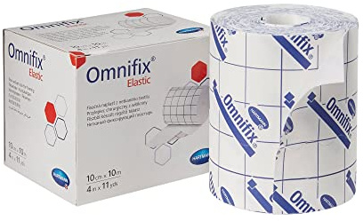 Omnifix Ruban adhésif élastique blanc avec doublure non stérile 10,2 cm x 10,9 m 1 rouleau 900603
