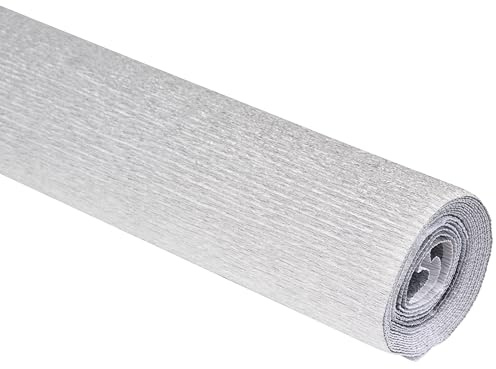 Werola Floristenkrepppapier - 50 x 250 cm, Alu silber