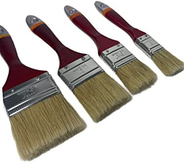 Set di pennelli piatti da pittore, 24 pezzi, 25/38/50/63 mm, 6 pezzi