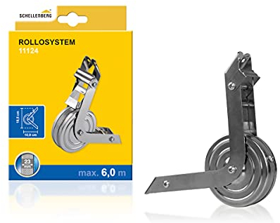 Schellenberg 11124 Surface-Mounted Belt Winder Metal Nickel-Plated