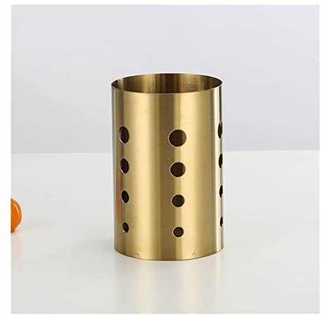 Porta Coltelli Cucina Portachiavi in ​​acciaio inox cestino appeso Posate da posate da tavola oro scolatore di archiviazione rack da cucina Accessori da cucina Organizer Ceppo Coltelli (Color : 15cm