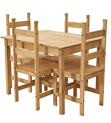 Panana Corona Dining Set With Chairs Home Kitchen Dining Room Furniture Set (Table with 4 Chairs)