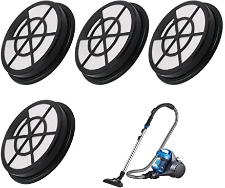 4 st dammsugarfilter ersättning för Eureka WhirlWind påslös behållare dammsugare, passar NEN110A, NEN110B, NEN110D
