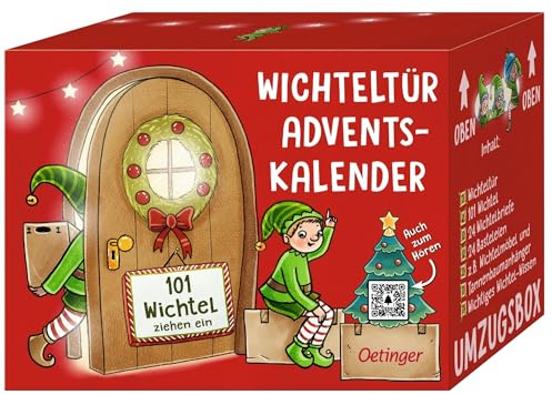 Wichteltür-Adventskalender. 101 Wichtel ziehen ein: Adventskalender ab 4 Jahren mit Wichteltür, 24 Briefen, Bastelspaß und Audio-Inhalten