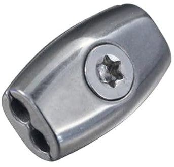 Drahtseilklemme Ei-Form für Ø 5 mm Drahtseil Edelstahl V4A Seilklemme Stahlseilklemme Bügelklemme Bügelseilklemme Seil Edelstahlseil Drahtseile Stahlseil Geländerseil Rankhilfe VA A4 AISI316 AISI ...