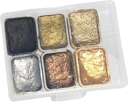 Generic Vernice a solidi per nail art Pittura ad acquerello Pigmento per unghie solido per tintura di nail art domestica, stile c