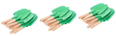 Milisten 3 Sätze Schaufel Mit Holzgriff Handkelle Pflanzen Gartenkelle Werkzeug Portable Park Multifunktionswerkzeug Werkzeuge Zum Pflanzen Von Gemüse Tragbarer Green 10 Stück * 3