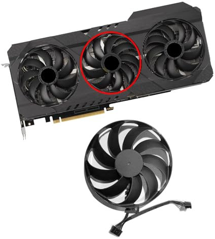 Dotodo Ventilateur 88 mm CF9010U12D 12 V 0,45 A pour carte graphique ASUS GeForce RTX 3060 Ti/RTX 3070 3080 3090 TUF OC Gaming (ventilateur de carte graphique B)