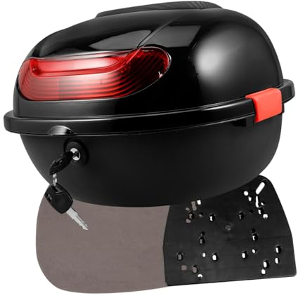 Anneome Contenitore Posteriore Per Moto Con Serratura Superiore Realizzato Per Resistere Alle Intemperie Offre Ampio Spazio Per Attrezzi Ed Effetti Personali Facile Da Installare e Fissare