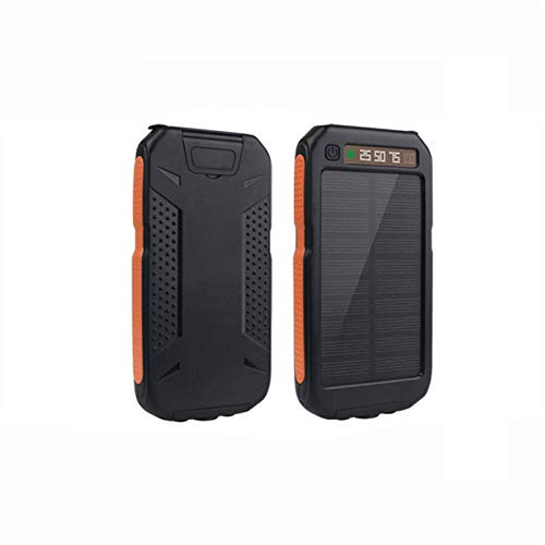 Chargeur solaire de grande capacité 45000 mAh Batterie externe double lumière portable Orange