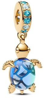 Simphman 925 Sterling Silber Charm Anhänger für Europäischen Armbänder und Halsketten Goldene Schildkröte Dangle Charm Geburtstag Schmuck Geschenk für Damen Frauen